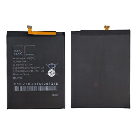 Teknonet General Mobile GM10 Uyumlu Nettech 4000 MAh Batarya NT-91110