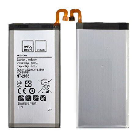 Teknonet Samsung Galaxy J810 J8 2018 Uyumlu Nettech 3500 MAh Batarya NT-85739