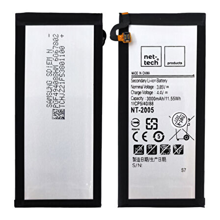 Teknonet Samsung Galaxy G930 S7 Uyumlu Nettech EB-BG930ABE 3000 MAh Batarya NT-85737