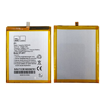 Teknonet Casper Via F1 Uyumlu Nettech 3200 MAh Batarya NT-85724