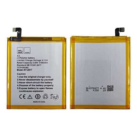 Teknonet Casper Via G1 Uyumlu Nettech 3100 MAh Batarya NT-85695