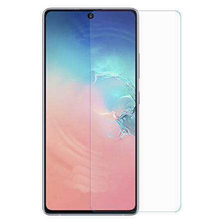 Samsung Galaxy S10 Lite Uyumlu Şeffaf Temperli Cam Ekran Koruyucu