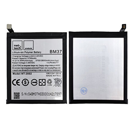 Teknonet Xiaomi Mi 5S Plus Uyumlu Nettech BM37 3750 MAh Batarya NT-82609