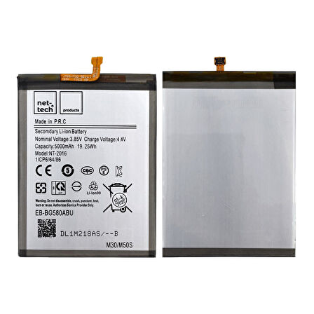 Teknonet Samsung Galaxy M30 Uyumlu Nettech 5000 MAh Batarya NT-82603