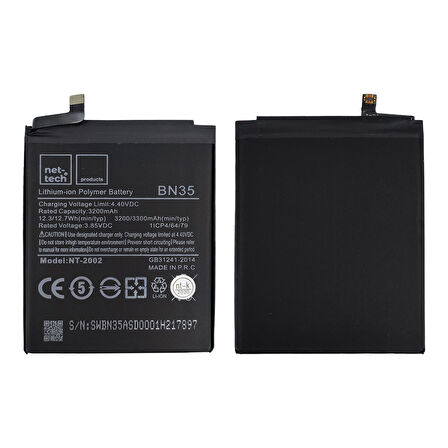 Teknonet Xiaomi Redmi 5 Uyumlu Nettech BN35 3200 MAh Batarya NT-82592