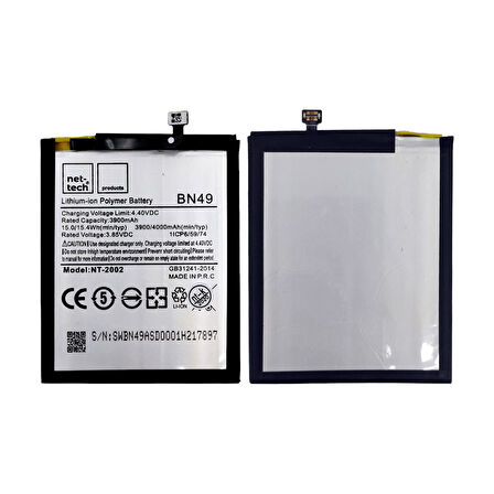 Teknonet Xiaomi Redmi 7A Uyumlu Nettech BN49 4000 MAh Batarya NT-82589