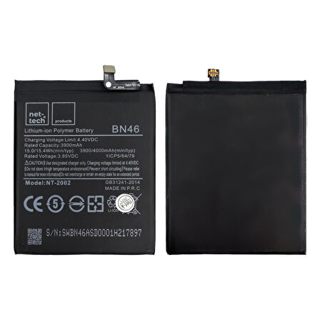 Teknonet Xiaomi Redmi Note 8 Uyumlu Nettech BM46 3900 MAh Batarya NT-82582