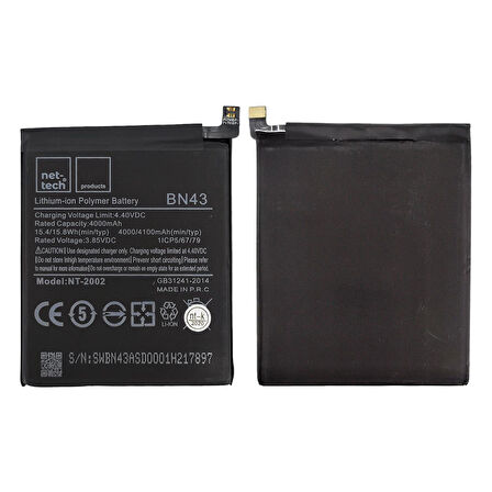 Teknonet Xiaomi Redmi Note 4X Uyumlu Nettech BM43 4000 MAh Batarya NT-82580