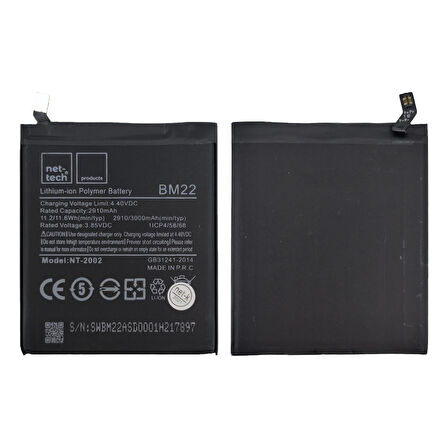Teknonet Xiaomi Mi 5 Uyumlu Nettech 2910 mAh Batarya NT-82557