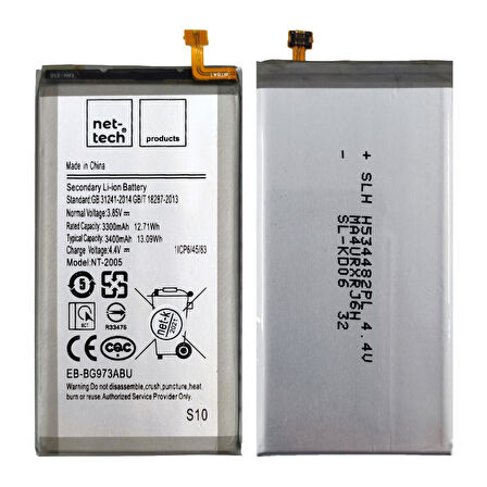 Teknonet Samsung Galaxy S10 Uyumlu Nettech 3300 MAh Batarya NT-82551