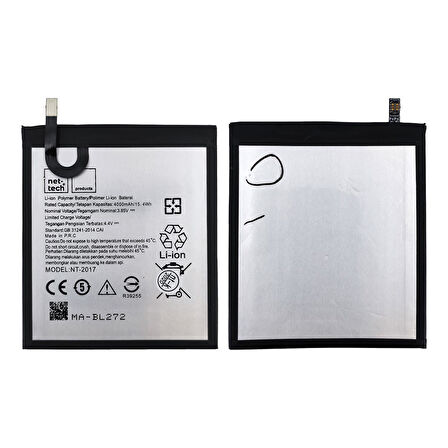 Teknonet Lenovo K6 Uyumlu Nettech 4000 MAh Batarya NT-82536