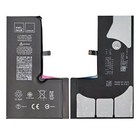 Teknonet Apple iPhone XS Uyumlu Nettech NT-2010 2960 mAh Batarya NT-82531