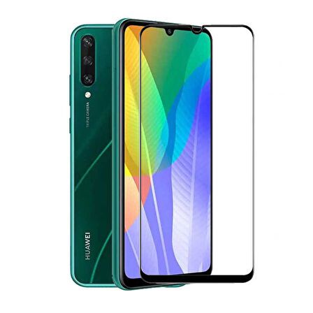 Huawei Y6P Uyumlu Ön Koruma Seramik Nano Ekran Koruyucu (Siyah)