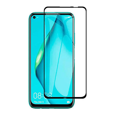 Huawei P40 Lite Uyumlu Ön Koruma Seramik Nano Ekran Koruyucu (Siyah)