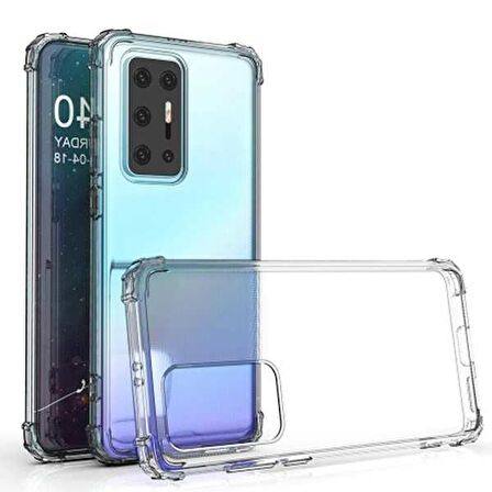 Huawei P40 Pro Darbe Emici Şeffaf Silikon Kılıf