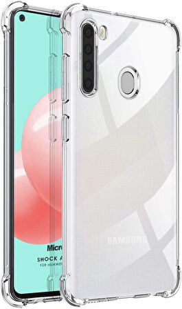 Samsung Galaxy A21 Uyumlu Darbe Emici Şeffaf Silikon Kılıf