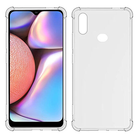 Samsung Galaxy A10s Uyumlu Darbe Emici Şeffaf Silikon Kılıf