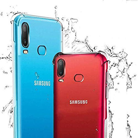 Samsung Galaxy A10s Uyumlu Darbe Emici Şeffaf Silikon Kılıf