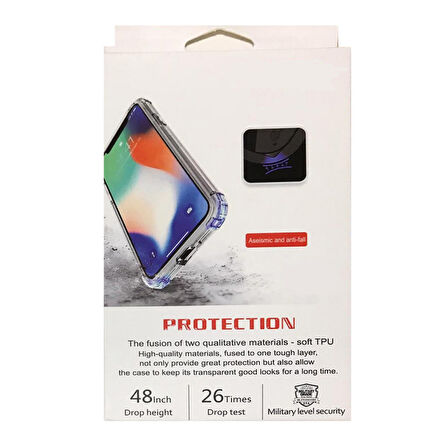 Samsung Galaxy A10s Uyumlu Darbe Emici Şeffaf Silikon Kılıf