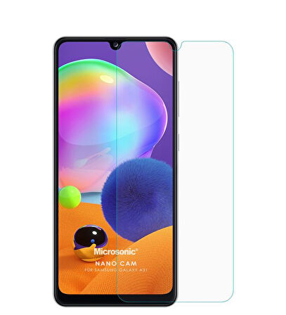 Samsung Galaxy A31 Uyumlu Ön Koruma 9H Şeffaf Nano Ekran Koruyucu