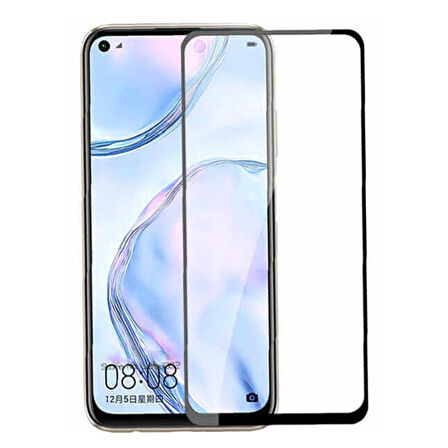 Huawei P40 Lite Uyumlu Ön Koruma Temperli Cam Ekran Koruyucu (Şeffaf)