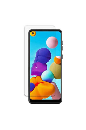 Samsung Galaxy A21 Uyumlu Ön Koruma Cam Ekran Koruyucu