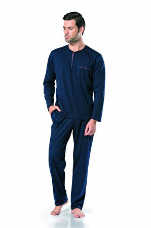 %100 Pamuk Çeyizlik Kutulu Erkek Pijama Takım