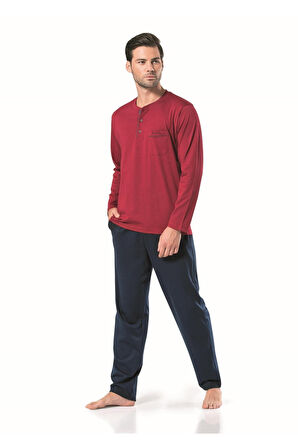 %100 Pamuk Çeyizlik Kutulu Erkek Pijama Takım