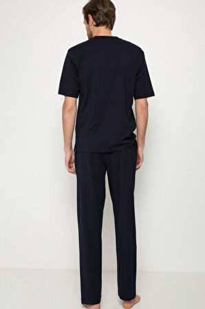 %100 Pamuk Çeyizlik Kutulu Erkek 3'lü Pijama Takım