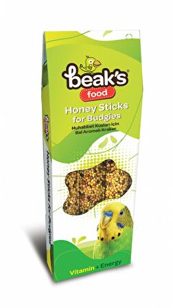 Beaks Ballı Vitaminli 3'Lü Muhabbet Kuşu Kraker 