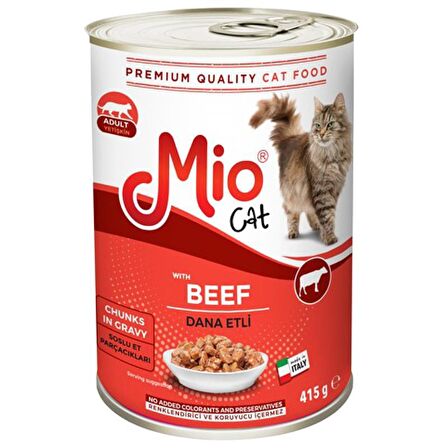 Mıo Dana Etli Kedi Konservesi 415 gr