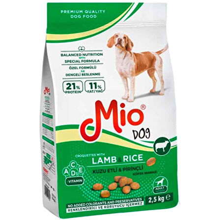 Mio Köpek Maması Kuzu Etli 2,5 Kg