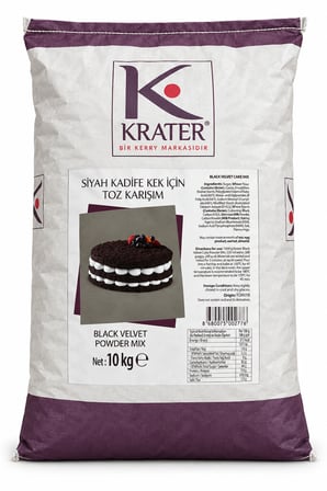 Krater Siyah Kadife Kek İçin Toz Karışım 10 kg