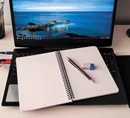 Natural Journal A5 Defter Kraft Sert Kapak ÇİZGİLİ 160 Sayfa, Spiralli Softbook 80 yp