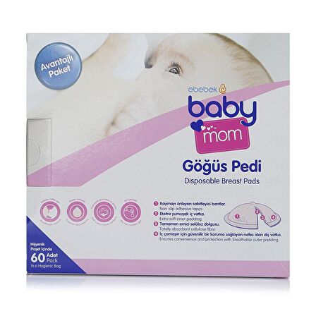 baby mom Göğüs Pedi 60 Adet