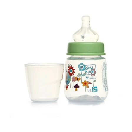 baby plus Desenli Geniş PP Biberon 150 ml