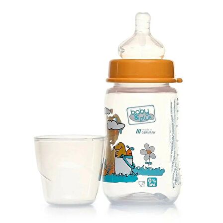 baby plus Desenli Geniş PP Biberon 260 ml