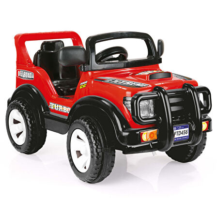 baby toys Off Road Akülü Araba Kırmızı 6 Volt