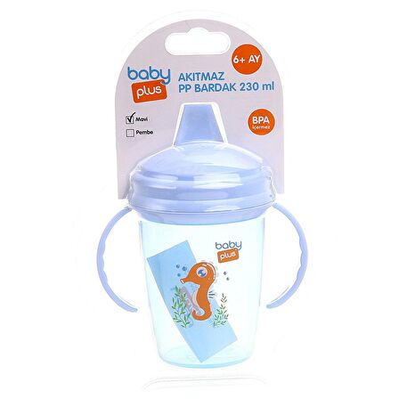 baby plus 230 ml Akıtmaz PP Bebek Alıştırma Bardağı