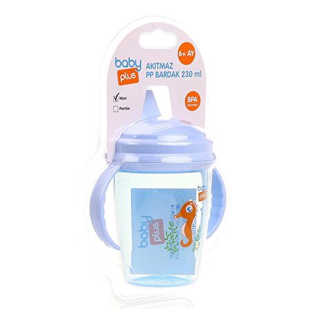 baby plus 230 ml Akıtmaz PP Bebek Alıştırma Bardağı