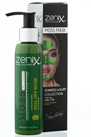 Zenix Soyulan Yüz Maskesi 130 Ml Pompalı Yeşil