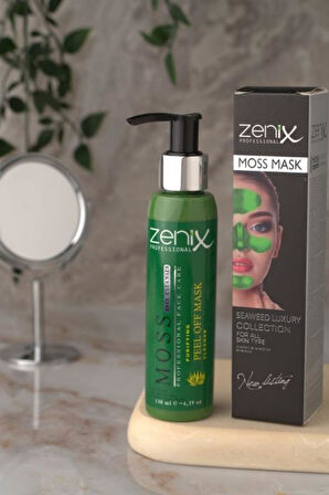 Zenix Soyulan Yüz Maskesi 130 Ml Pompalı Yeşil