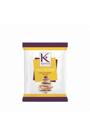 Krater Krem Patiseri Beyaz/Sade Soğuk Krema 1 Kg
