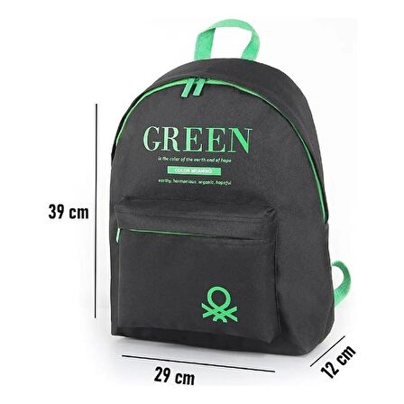 Benetton Laptop Bölmeli Okul Sırt Çantası 2 Bölmeli+Kalemlik