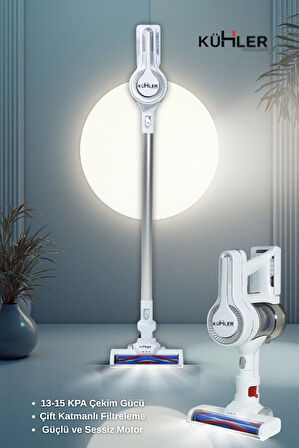 Homart KH-V300 Turbo Fırçalı Dikey Kablosuz Şarjlı Süpürge