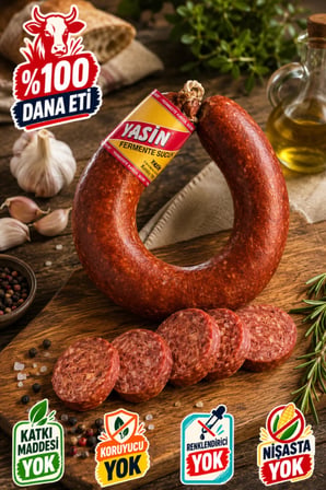 Dana Fermente Kangal Sucuk 300 gr - %100 DANA ETİ