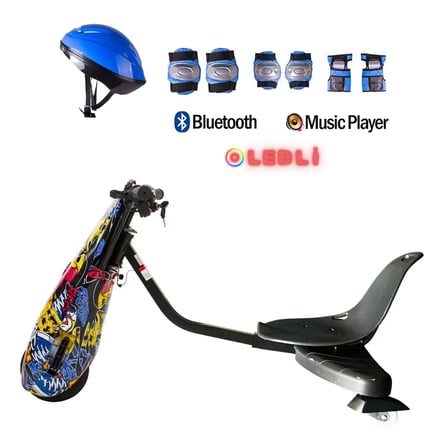 Citymate Drift Car Elektrikli Kaykay Bluetooth Dirift Kar Hoverboard Scooter + Koruma Ekipmanı D01