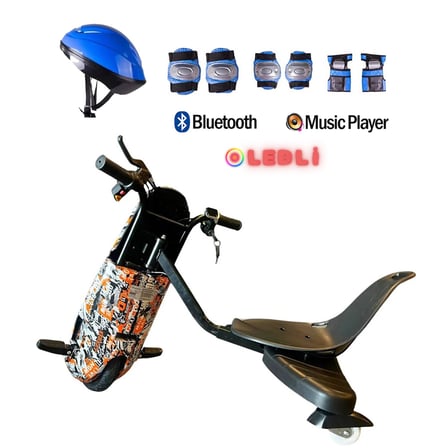 Citymate Drift Car Elektrikli Kaykay Bluetooth Dirift Kar Hoverboard Scooter + Koruma Ekipmanı D25