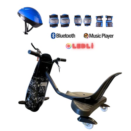 Citymate Drift Car Elektrikli Kaykay Bluetooth Dirift Kar Hoverboard Scooter + Koruma Ekipmanı D02