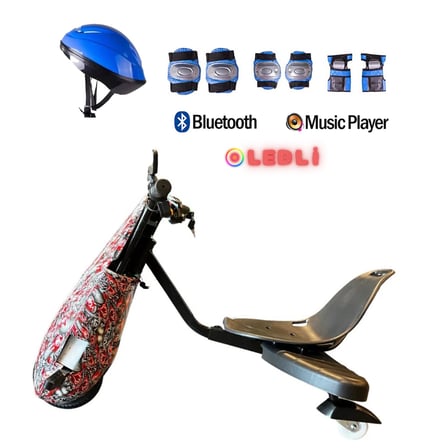 Citymate Drift Car Elektrikli Kaykay Bluetooth Dirift Kar Hoverboard Scooter + Koruma Ekipmanı D15